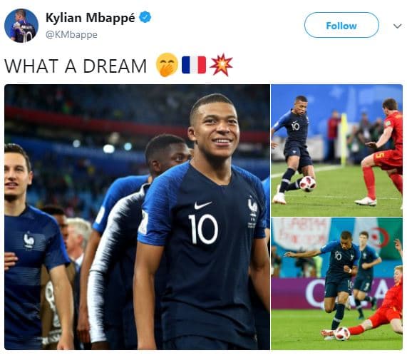 Kylian mbappé kmbappe follow what a dream 10