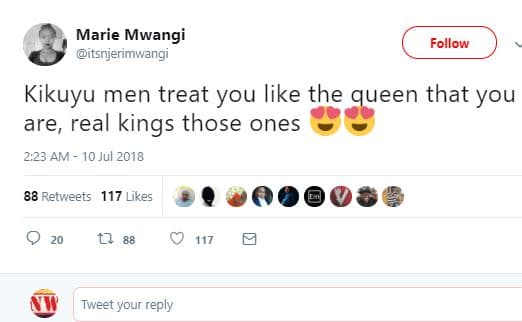 Marie mwangi itsnjerimwangi follow kikuyu men treat you like the queen that you