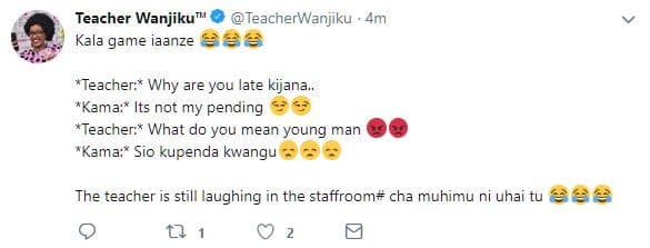 Teacher wanjikuu teacherwanjiku 4m kala game iaanze 22 teacher why are you ate k