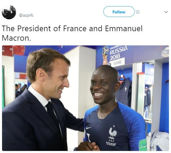 Follow azpifc the president of france and emmanuel macron russia sioibe