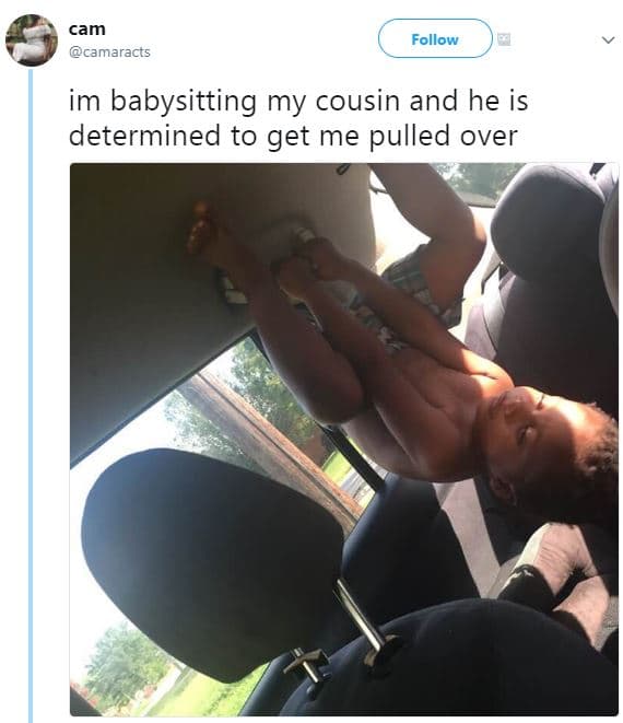 Cam camaracts follow im babysitting my cousin and he is determined to get me pul