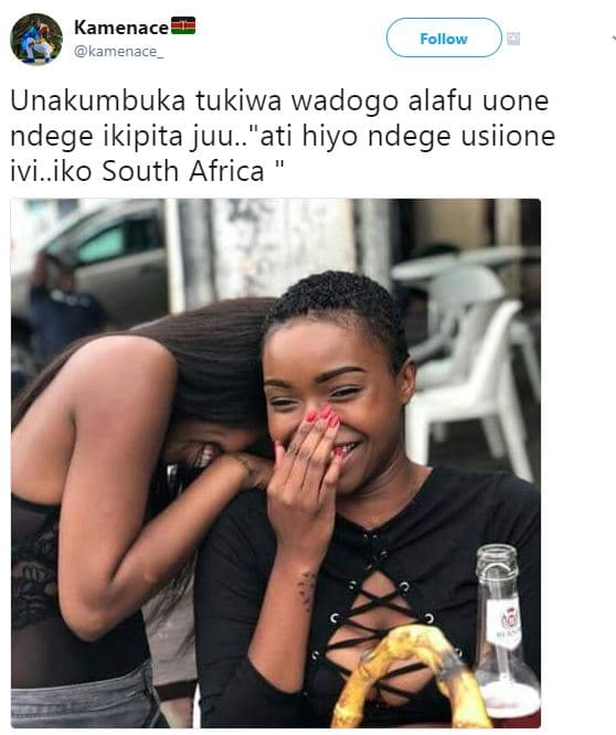 Kamenacel kamenace follow unakumbuka tukiwa wadogo alafu uone ndege ikipita juu.