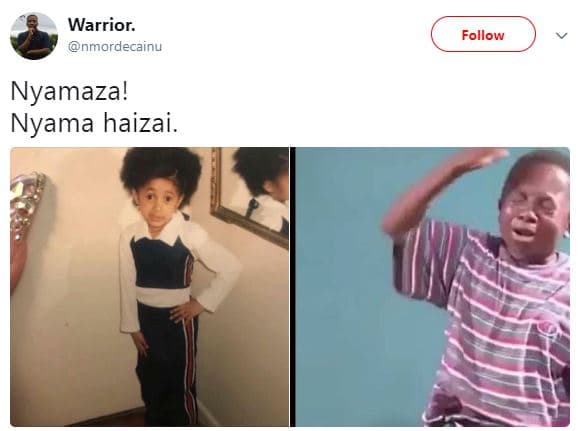 Warrior. nmordecainu follow nyamaza! nyama haizai.