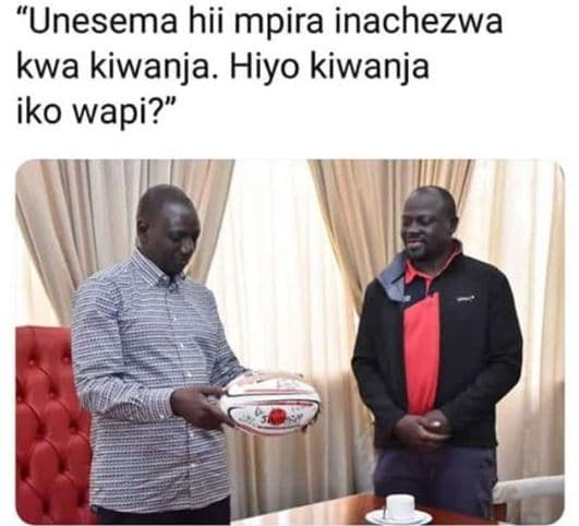 Unesema hii mpira inachezwa kwa kiwanja. hiyo kiwanja iko wapi?