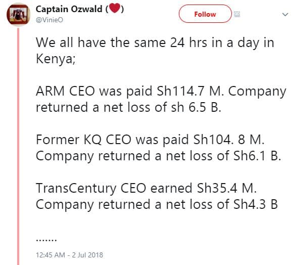 Captain ozwald vinieo follow we all have the same 24 hrs in a day in kenya arm c