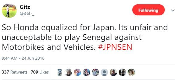 Gitz igitz following so honda equalized for japan. its unfair and unacceptable t