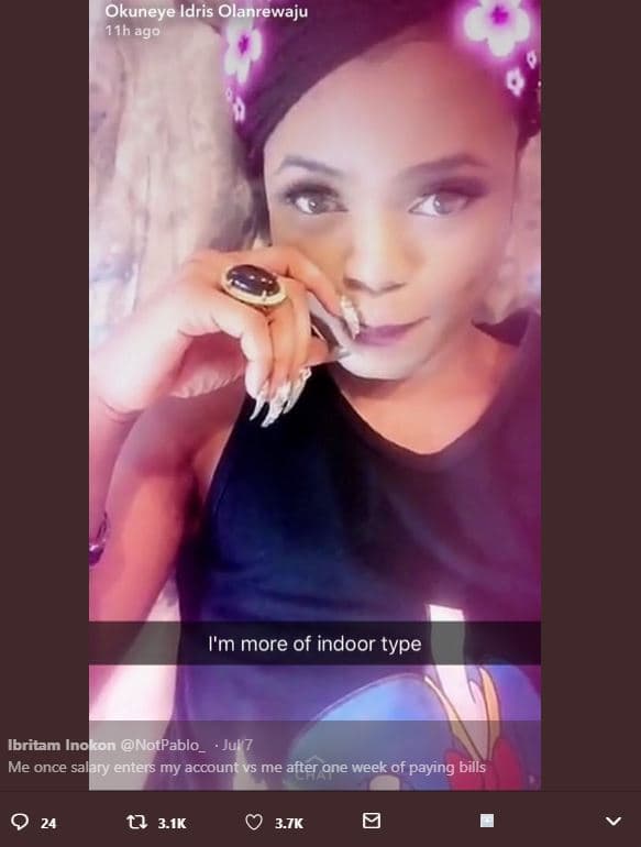 Okuneye idris olanrewaju hh ago im more of indoor type ibritam inolonnotpablo_ j