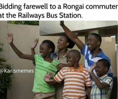 3idding farewell to a rongai commuter t the railways bus station karismemes