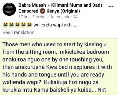 Babra muesh kilimani mums and dads censored kenya original 17 hrs ' facebook for