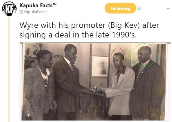 Kapuka facts kapukafacts following wyre with his promoter big kev after signing