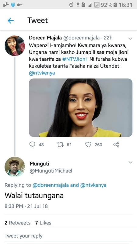 2 92 0 16.31 tweet doreen majala doreenmajala 22h wapenzi hamjambo! kwa mara ya