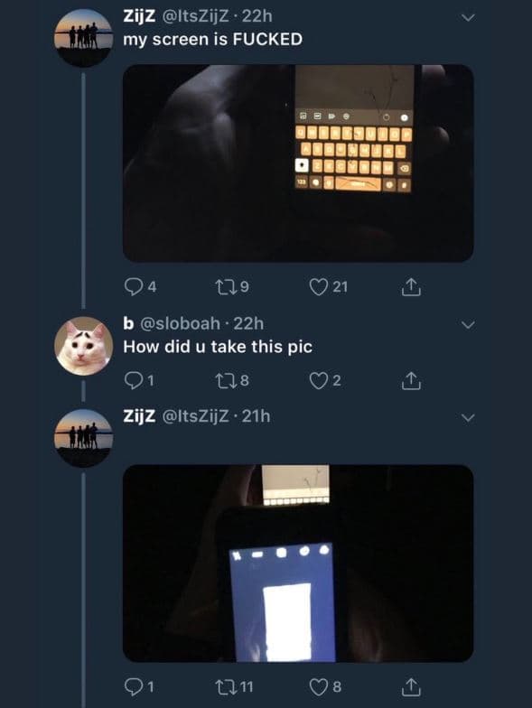 Zijz itszijz 22h my screen is fucked 04 179 021 b sloboah 22h how did u take thi