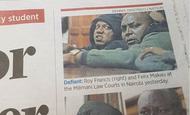 Onsongo nation dennis y student r defiant roy francis right and felix makau at t