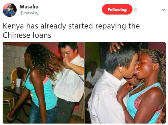 Masaku masaku _ following kenya has already started repaying the chinese loans