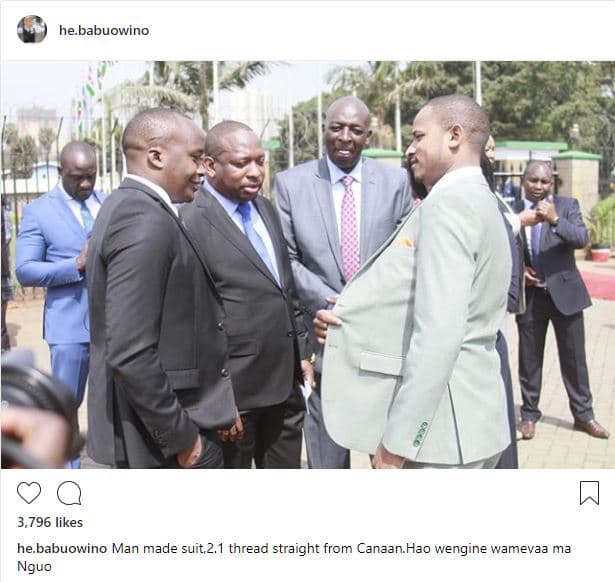 He babuowino 3,796 likes he babuowino man made suit,2.1 thread straight from can