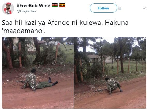 Freebobiwine engnrdan follow saa hii kazi ya afande ni kulewa. hakuna maadamano'
