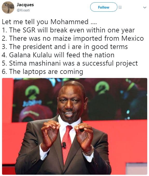 Jacques kvaati follow let me tell you mohammed 1 the sgr will break even within