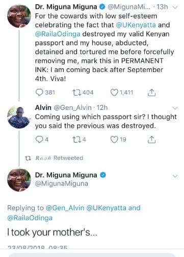 Dr. miguna miguna migunami. 13h for the cowards with low selfesteem lebrating th