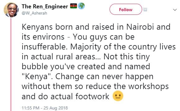 The ren_engineer w_asherah follow kenyans born and raised in nairobi and its env