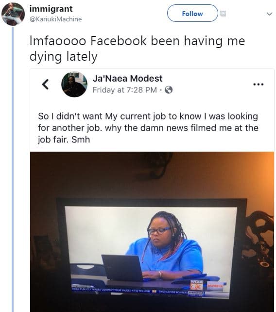 Immigrant kariukimachine follow imfaoooo facebook been having me dying lately ja