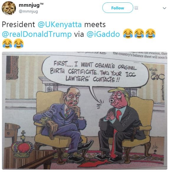 Mmnjug mmnjug follow president ukenyatta meets realdonaldtrump via igaddo kens t