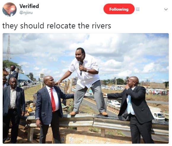 Verified njiiru following they should relocate the rivers