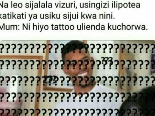 Va leo sijalala vizuri, usingizi ilipotea atikati ya usiku sijui kwa nini. mum n