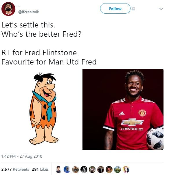 Follow ifcrealtalk let's settle this. who's the better fred? rt for fred flintst
