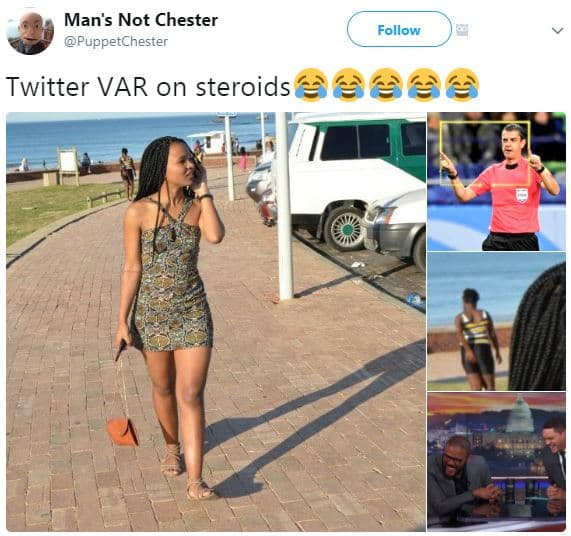 Man's not chester puppetchester follow twitter var on steroids