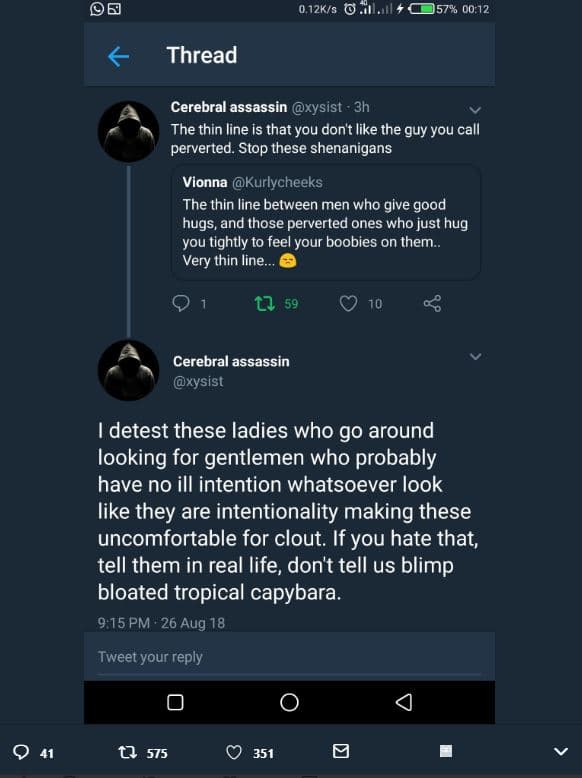 00 0.12ks alail 57 00.12 thread cerebral assassin xysist 3h the thin line is tha