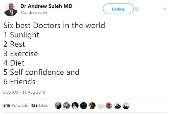 Dr andrew suleh md andrewsuleh follow six best doctors in the world sunlight 2 r