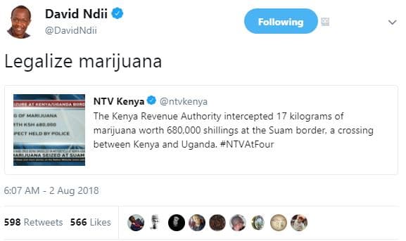 David ndii davidndii following legalize marijuana anan ntv kenya ntvkenya the ke