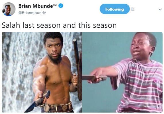 Brian mbunde brianmbunde following salah last season and this season