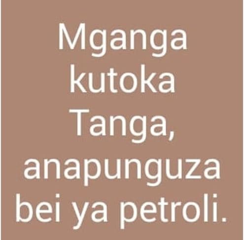 Mganga kutoka tanga anapunguza bei ya petroli.