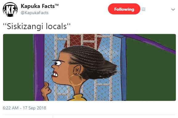 Kapuka facts kapukafacts following siskizangi locals' 6.22 am 17 sep