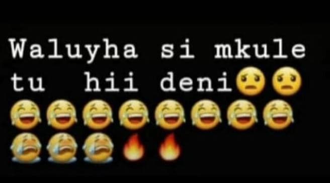 Waluyha si mkule tu hii deni 86