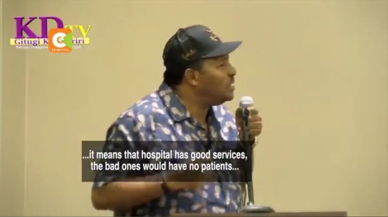 Ki giugik tiri an it means that hospital has good services, the bad ones would h