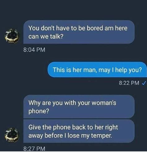 You don't have to be bored am here can we talk? 8.04 pm this is her man, may hel