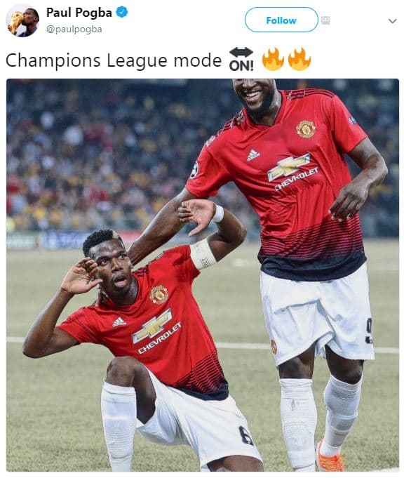 Paul pogba paulpogba follow champions league mode on! chevrolet