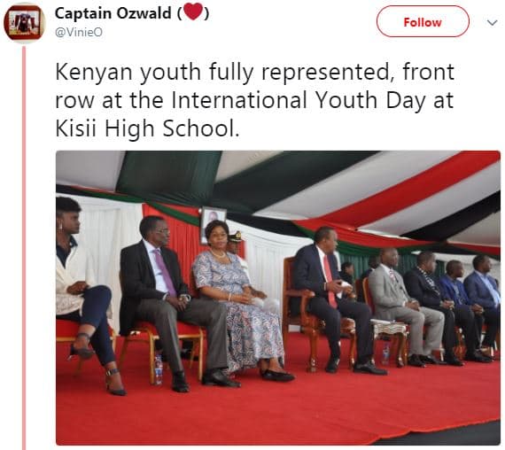 Captain ozwald vinieo follow kenyan youth fully represented front row at the int
