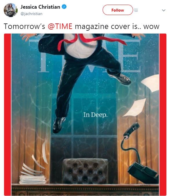 Jessica christian jachristian follow tomorrow's time magazine cover is.. wow in