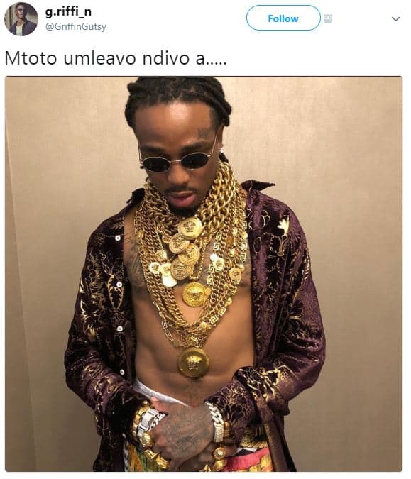 Follow g.riffi griffingutsy mtoto umleavo ndivo a