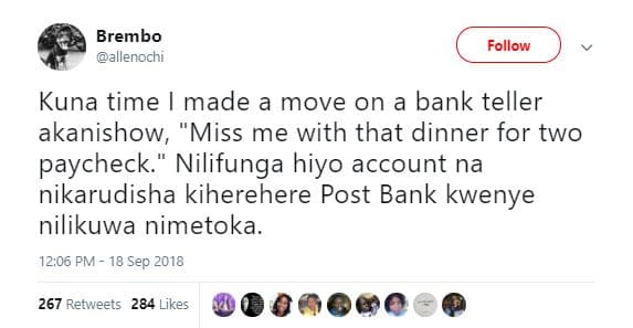 Brembo allenochi follow kuna time made a move on a bank teller akanishow, miss m