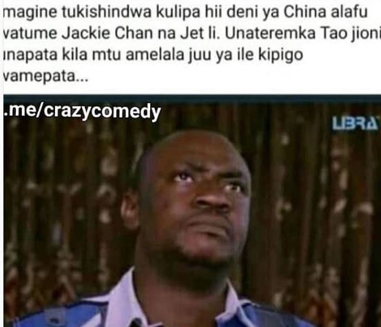 Magine tukishindwa kulipa hii deni ya china alafu vatume jackie chan na jet li.