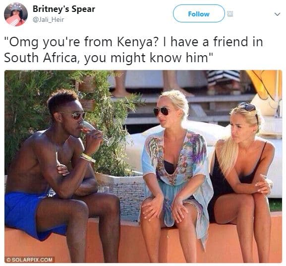 Britney's spear jali_heir follow omg you're from kenya? have a friend in south a