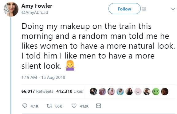Amy fowler amyabroad follow doing my makeup on the train this morning and random
