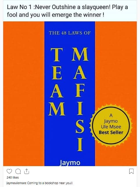 Law no 1 never outshine a slayqueen! play a fool and you will emerge the winner