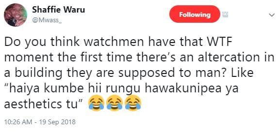 Shaffie waru mwass following do you think watchmen have that wtf moment the firs