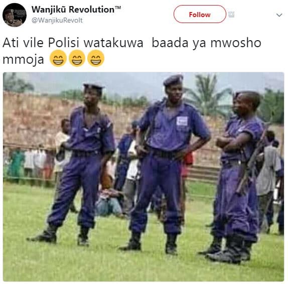 Wanjikñ revolution wanjikurevolt follow ati vile polisi watakuwa baada ya mwosho