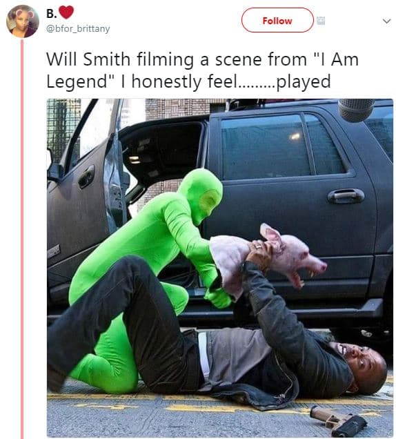 Follow bfor_brittany will smith filming a scene from am legend honestly feel. pl